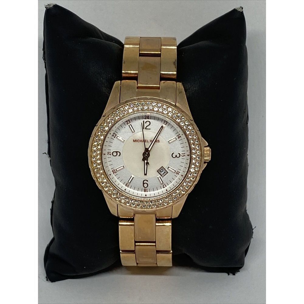 Michael Kors Glitz MK5403 Women's Stainless Steel Analog Dial Quartz Watch MP79 - Picture 1 of 12